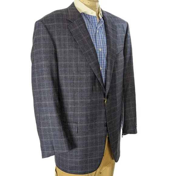 Canali Wool Sport Coat Blazer Natural Comfort Italy Sz 34R NWT
